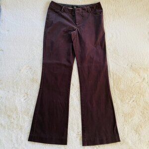 Mossimo Brown Wide Leg Career Pants Women's Size 6 Cotton Blend